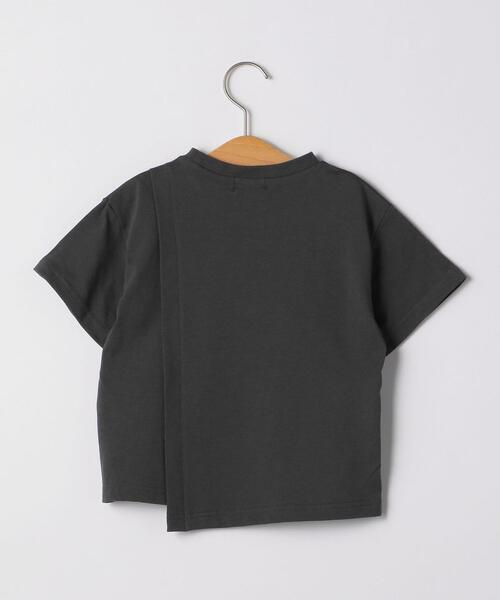 green label relaxing(グリーンレーベルリラクシング)の「【キッズ】TJ アシンメトリー 切り替え TEE Ⅱ(Tシャツ/カットソー・キッズ・ダークグレー/オフホワイト/コバルトブルー・105/115/135/125)」の5枚目の写真
