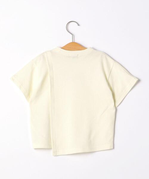 green label relaxing(グリーンレーベルリラクシング)の「【キッズ】TJ アシンメトリー 切り替え TEE Ⅱ(Tシャツ/カットソー・キッズ・ダークグレー/オフホワイト/コバルトブルー・105/115/135/125)」の4枚目の写真