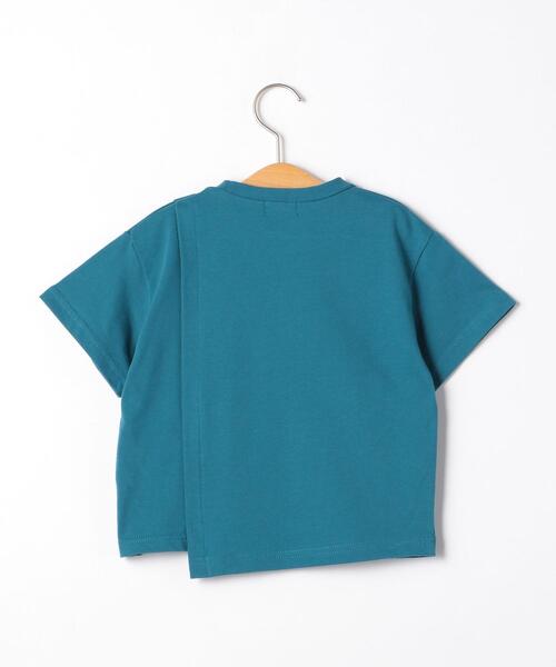 green label relaxing(グリーンレーベルリラクシング)の「【キッズ】TJ アシンメトリー 切り替え TEE Ⅱ(Tシャツ/カットソー・キッズ・ダークグレー/オフホワイト/コバルトブルー・105/115/135/125)」の13枚目の写真