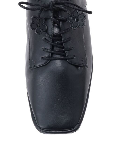 merry jenny（メリージェニー）の「flower lace upダンスシューズ（その他シューズ・レディース・ブラック/アイボリー・MEDIUM/LARGE）」の5枚目の写真