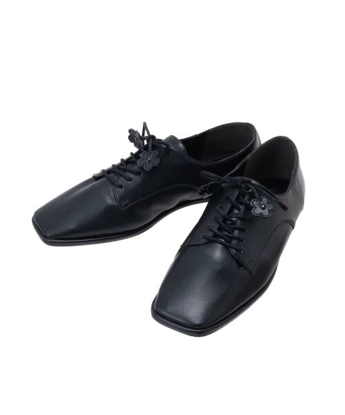 merry jenny（メリージェニー）の「flower lace upダンスシューズ（その他シューズ・レディース・ブラック/アイボリー・MEDIUM/LARGE）」の3枚目の写真