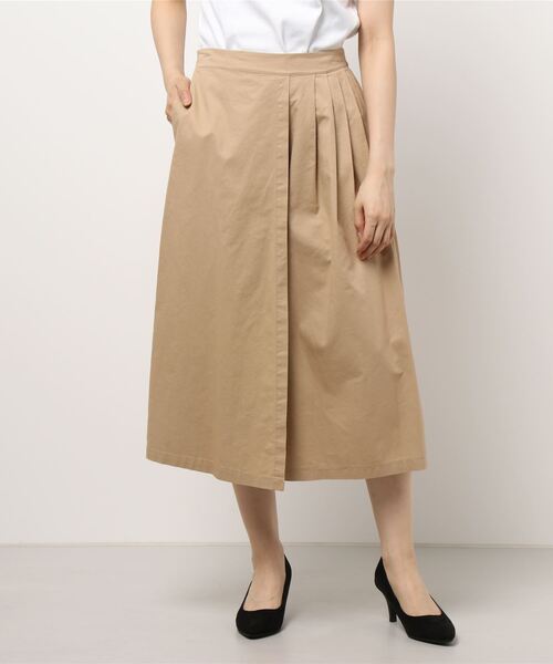 Q（キュー）の「アシメタックキュロットパンツ（その他パンツ・レディース・ネイビー/ベージュ・MEDIUM）」の5枚目の写真