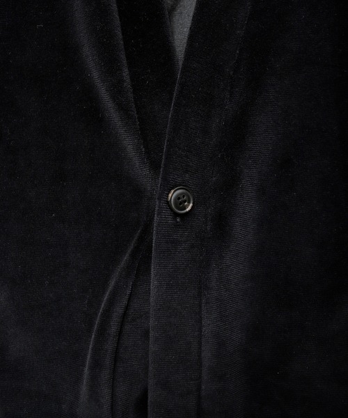 UNION STATION（ユニオンステーション）の「リップルベロアカットソー（カーディガン/ボレロ・メンズ・ブラック/グレー・LL/M/L）」の5枚目の写真