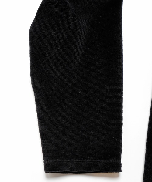 UNION STATION（ユニオンステーション）の「リップルベロアカットソー（カーディガン/ボレロ・メンズ・ブラック/グレー・LL/M/L）」の7枚目の写真