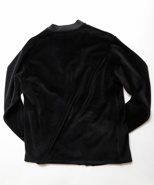UNION STATION（ユニオンステーション）の「リップルベロアカットソー（カーディガン/ボレロ・メンズ・ブラック/グレー・LL/M/L）」の10枚目の写真