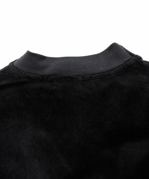 UNION STATION（ユニオンステーション）の「リップルベロアカットソー（カーディガン/ボレロ・メンズ・ブラック/グレー・LL/M/L）」の11枚目の写真