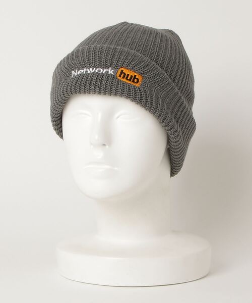 LEGENDA（レジェンダ）の「Network hub Knit Cap ‐  ＊（ニットキャップ/ビーニー・レディース・ブラック/グレー/オレンジ・FREE）」の3枚目の写真