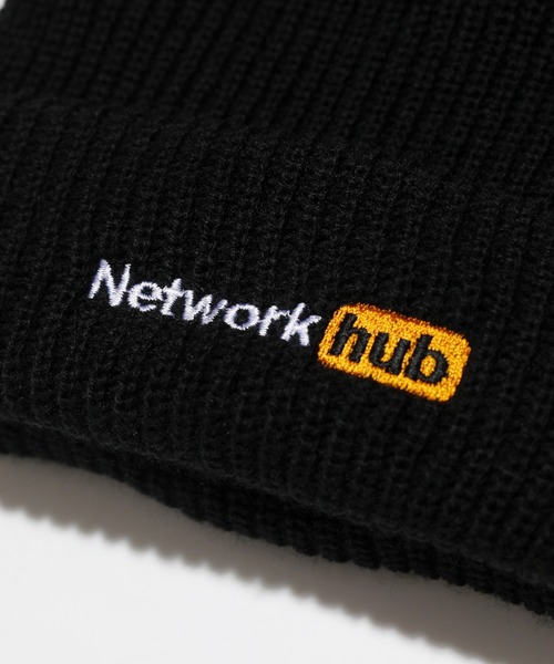 LEGENDA（レジェンダ）の「Network hub Knit Cap ‐  ＊（ニットキャップ/ビーニー・レディース・ブラック/グレー/オレンジ・FREE）」の4枚目の写真