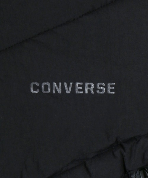 CONVERSE(コンバース)の「CONVERSE/コンバース ブランドロゴテープ ファイバーダウン キルティングフーディー(ダウンジャケット/コート・メンズ・ブラック/ネイビー/カーキ・LL/M/L)」の11枚目の写真