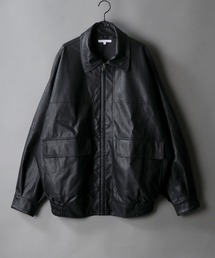 SITRY | synthetic leather Big jacket/フェイクレザー ビッグジャケット(ブルゾン)