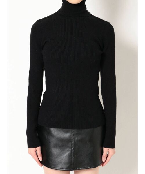 GYDA（ジェイダ）の「リブタートルニットTOPS（ニット/セーター・レディース・ブラック/ベージュ/オフホワイト・FREE）」の17枚目の写真