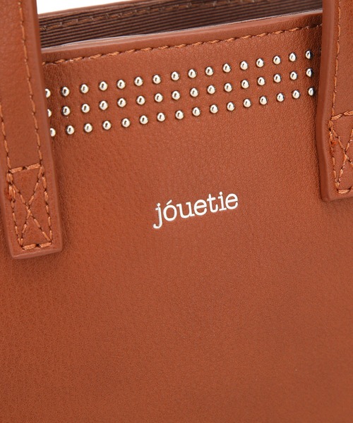 jouetie（ジュエティ）の「【jouetie/ジュエティ】　マイクロスタッズ　ミニトートバッグ（ショルダーバッグ・レディース・ブラック/ダークグリーン/ネイビー/ブラウン/オリーブ/ピンク/シルバー/ゴールド/アイボリー/ラベンダー/ベージュ系その他/キャメル/ワイン・FREE）」の18枚目の写真