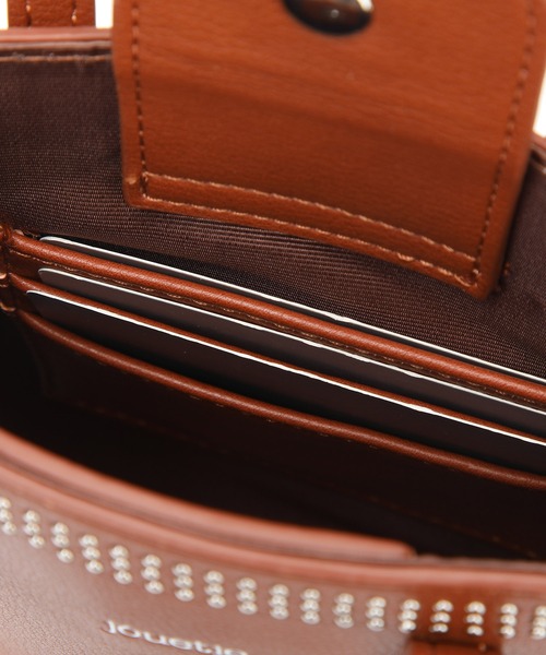 jouetie（ジュエティ）の「【jouetie/ジュエティ】　マイクロスタッズ　ミニトートバッグ（ショルダーバッグ・レディース・ブラック/ダークグリーン/ネイビー/ブラウン/オリーブ/ピンク/シルバー/ゴールド/アイボリー/ラベンダー/ベージュ系その他/キャメル/ワイン・FREE）」の17枚目の写真