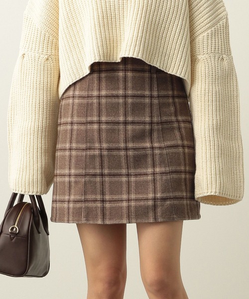 Heather(ヘザー)の「アソートダイケイミニスカート 227805(スカート・レディース・ホワイト/ブラック/ハウンドトゥース/ホワイト系その他/ブラック系その他/チェック/ベージュ/ブラウン/ベージュ系その他/グレー系その他/ダークブラウン/ブラウン系その他/グレー系その他2・S/M)」の10枚目の写真