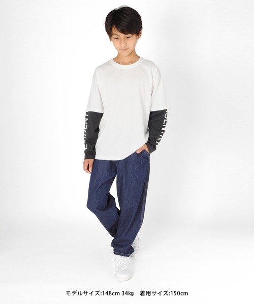 GLAZOS（グラソス）の「[ワイドテーパード]ペインターパンツ 【セットアップ対応】（その他パンツ・キッズ・ブラック/オフホワイト/ブルー・130cm/140cm/150cm/160cm/170cm）」の16枚目の写真