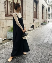 Cotton wide silhouette allinone