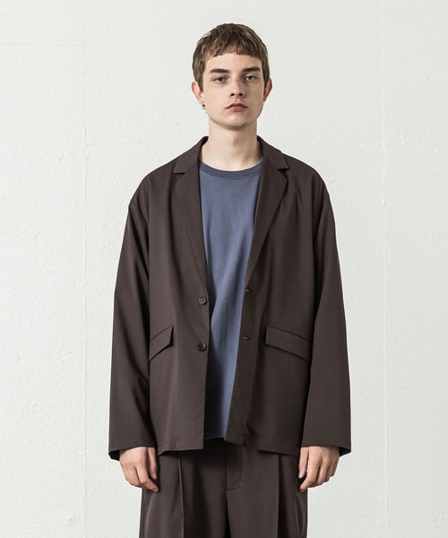 SLICK（スリック）の「T/Rストレッチツイルボックステーラードジャケット（テーラードジャケット・メンズ・ブラック/ブラウン・1/2）」の12枚目の写真