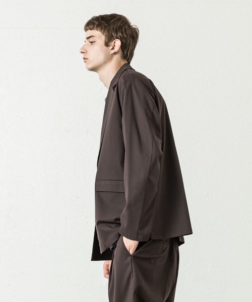 SLICK（スリック）の「T/Rストレッチツイルボックステーラードジャケット（テーラードジャケット・メンズ・ブラック/ブラウン・1/2）」の3枚目の写真