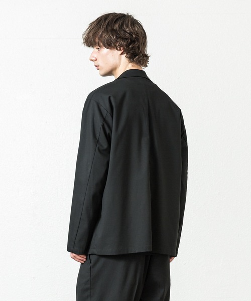 SLICK（スリック）の「T/Rストレッチツイルボックステーラードジャケット（テーラードジャケット・メンズ・ブラック/ブラウン・1/2）」の4枚目の写真