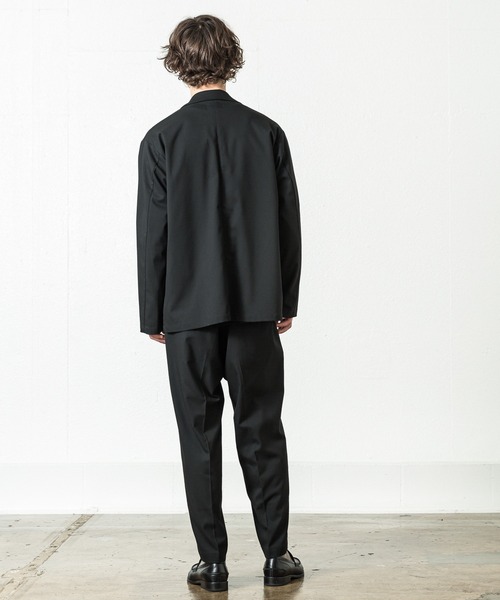 SLICK（スリック）の「T/Rストレッチツイルボックステーラードジャケット（テーラードジャケット・メンズ・ブラック/ブラウン・1/2）」の9枚目の写真