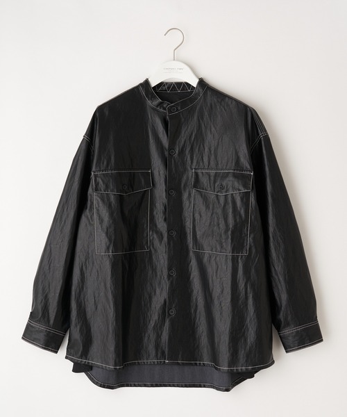 CIAOPANIC TYPY（チャオパニックティピー）の「フェイクレザー CPOシャツジャケット（シャツ/ブラウス・メンズ・ブラック・M/L）」の14枚目の写真