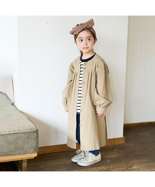 BREEZE（ブリーズ）の「ボーダーTシャツ（Tシャツ/カットソー・キッズ・レインボー/ベージュ/ネイビー/ブラック・110/130/140/150/100/120/90/80）」の9枚目の写真