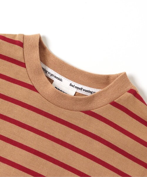 BREEZE（ブリーズ）の「ボーダーTシャツ（Tシャツ/カットソー・キッズ・レインボー/ベージュ/ネイビー/ブラック・110/130/140/150/100/120/90/80）」の20枚目の写真
