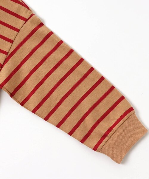 BREEZE（ブリーズ）の「ボーダーTシャツ（Tシャツ/カットソー・キッズ・レインボー/ベージュ/ネイビー/ブラック・110/130/140/150/100/120/90/80）」の21枚目の写真