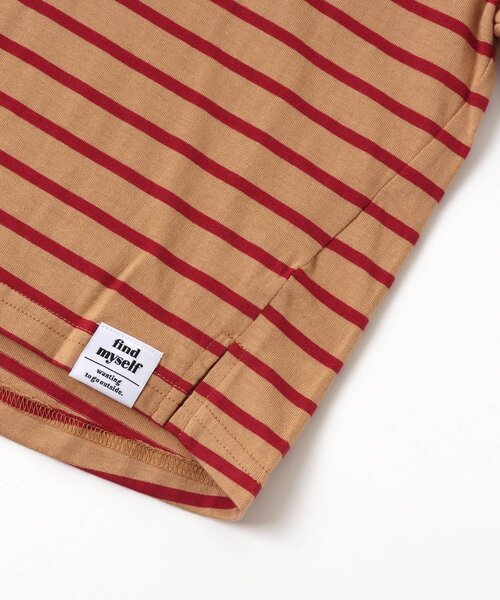 BREEZE（ブリーズ）の「ボーダーTシャツ（Tシャツ/カットソー・キッズ・レインボー/ベージュ/ネイビー/ブラック・110/130/140/150/100/120/90/80）」の22枚目の写真