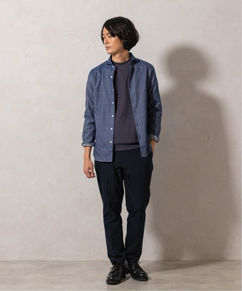 EDIFICE（エディフィス）の「《ウォッシャブル》コットンアクリル クルーネックニット（ニット/セーター・メンズ・ライトグレー/カーキ/ダークブルー/ブラウン系その他・SMALL/MEDIUM/LARGE）」の18枚目の写真