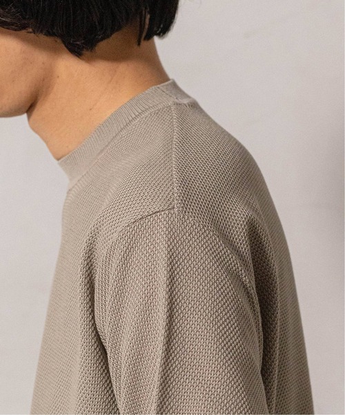EDIFICE（エディフィス）の「《ウォッシャブル》コットンアクリル クルーネックニット（ニット/セーター・メンズ・ライトグレー/カーキ/ダークブルー/ブラウン系その他・SMALL/MEDIUM/LARGE）」の13枚目の写真