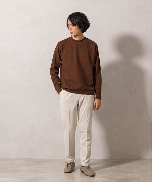 EDIFICE（エディフィス）の「《ウォッシャブル》コットンアクリル クルーネックニット（ニット/セーター・メンズ・ライトグレー/カーキ/ダークブルー/ブラウン系その他・SMALL/MEDIUM/LARGE）」の19枚目の写真