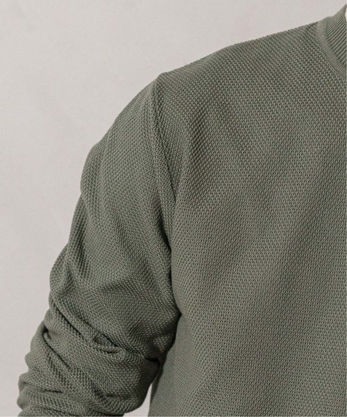 EDIFICE（エディフィス）の「《ウォッシャブル》コットンアクリル クルーネックニット（ニット/セーター・メンズ・ライトグレー/カーキ/ダークブルー/ブラウン系その他・SMALL/MEDIUM/LARGE）」の12枚目の写真
