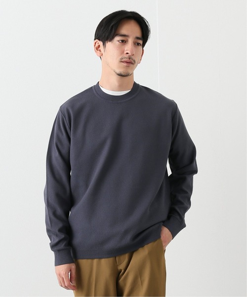 EDIFICE（エディフィス）の「《ウォッシャブル》コットンアクリル クルーネックニット（ニット/セーター・メンズ・ライトグレー/カーキ/ダークブルー/ブラウン系その他・SMALL/MEDIUM/LARGE）」の20枚目の写真