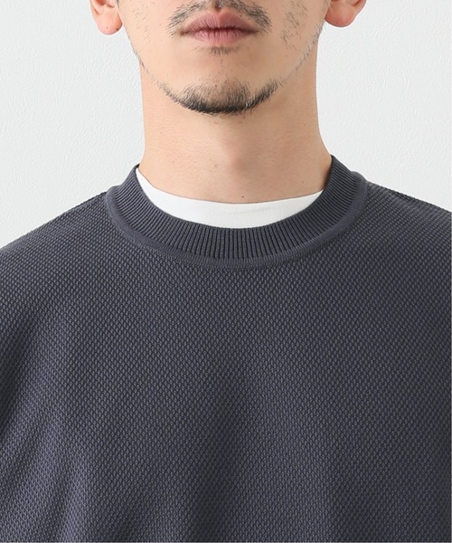 EDIFICE（エディフィス）の「《ウォッシャブル》コットンアクリル クルーネックニット（ニット/セーター・メンズ・ライトグレー/カーキ/ダークブルー/ブラウン系その他・SMALL/MEDIUM/LARGE）」の21枚目の写真