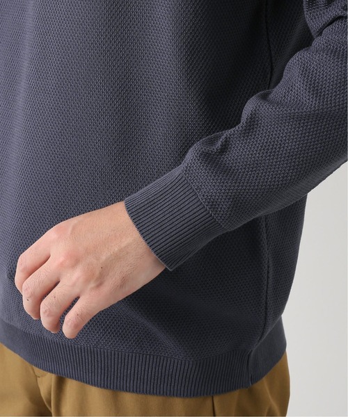 EDIFICE（エディフィス）の「《ウォッシャブル》コットンアクリル クルーネックニット（ニット/セーター・メンズ・ライトグレー/カーキ/ダークブルー/ブラウン系その他・SMALL/MEDIUM/LARGE）」の5枚目の写真