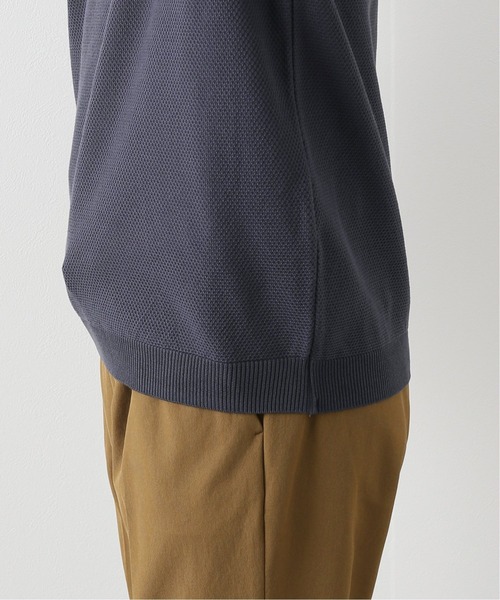 EDIFICE（エディフィス）の「《ウォッシャブル》コットンアクリル クルーネックニット（ニット/セーター・メンズ・ライトグレー/カーキ/ダークブルー/ブラウン系その他・SMALL/MEDIUM/LARGE）」の9枚目の写真