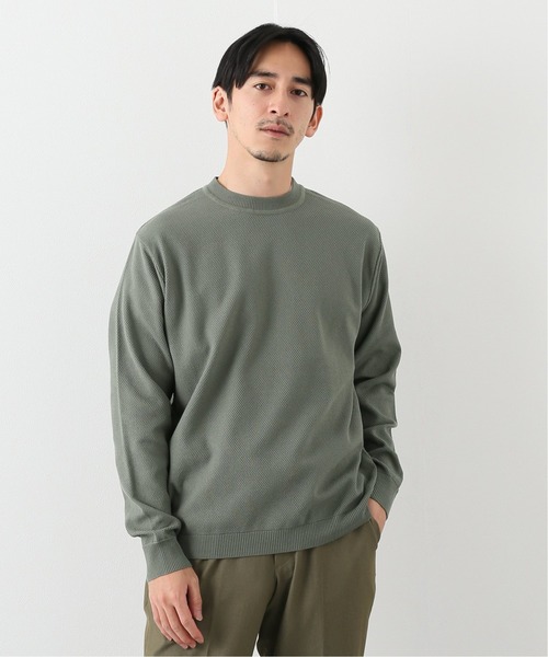 EDIFICE（エディフィス）の「《ウォッシャブル》コットンアクリル クルーネックニット（ニット/セーター・メンズ・ライトグレー/カーキ/ダークブルー/ブラウン系その他・SMALL/MEDIUM/LARGE）」の6枚目の写真