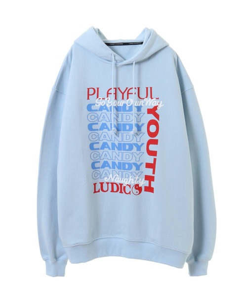 Candy Stripper（キャンディストリッパー）の「PLAYFUL SWEAT HOODIE（パーカー・レディース・ライトブルー/ブラック/アイボリー/ピンク・2）」の17枚目の写真