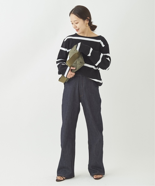 plage（プラージュ）の「《追加》【AVN /エーヴィーエヌ】SP WIDE デニム2◆（デニムパンツ・レディース・ネイビー・24/25/26）」の4枚目の写真