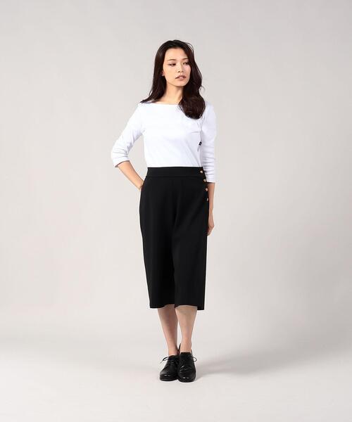 agnes b.（アニエスベー）の「JX74 PANTALON メタルボタンキュロットパンツ（その他パンツ・レディース・ブラック・3/2/1）」の4枚目の写真