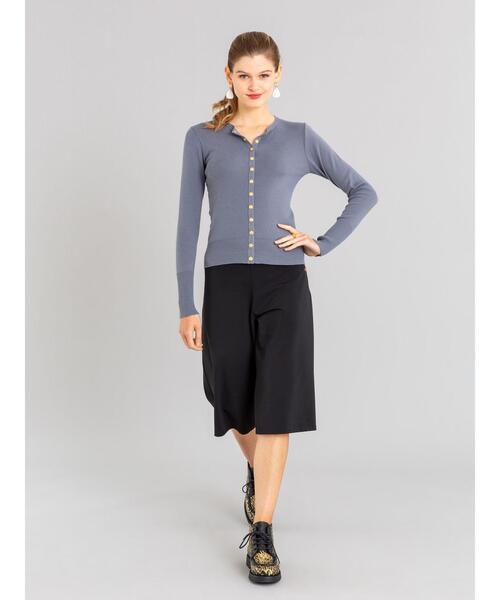 agnes b.（アニエスベー）の「JX74 PANTALON メタルボタンキュロットパンツ（その他パンツ・レディース・ブラック・3/2/1）」の7枚目の写真