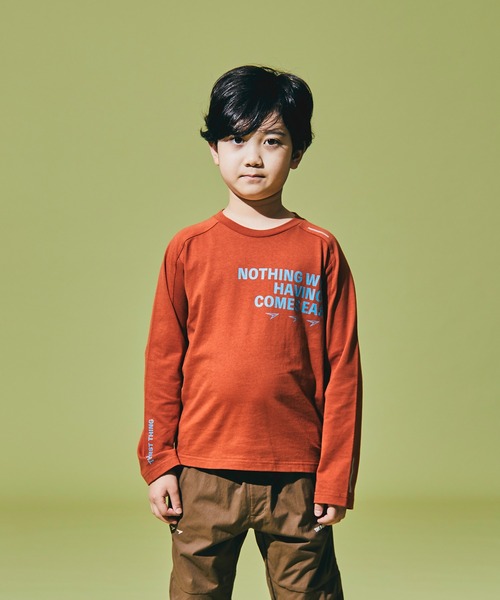 瞬足（シュンソク）の「瞬足/キッズ/アームスウィングロングスリーブTシャツ/SSA1050（Tシャツ/カットソー・キッズ・ホワイト/ブラック/パープル/オレンジ・S/M/L/XL）」の4枚目の写真