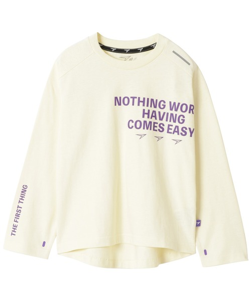 瞬足（シュンソク）の「瞬足/キッズ/アームスウィングロングスリーブTシャツ/SSA1050（Tシャツ/カットソー・キッズ・ホワイト/ブラック/パープル/オレンジ・S/M/L/XL）」の5枚目の写真