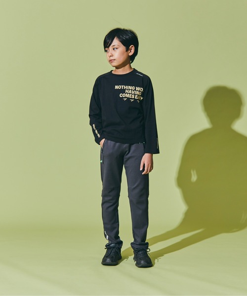 瞬足（シュンソク）の「瞬足/キッズ/アームスウィングロングスリーブTシャツ/SSA1050（Tシャツ/カットソー・キッズ・ホワイト/ブラック/パープル/オレンジ・S/M/L/XL）」の10枚目の写真