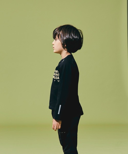 瞬足（シュンソク）の「瞬足/キッズ/アームスウィングロングスリーブTシャツ/SSA1050（Tシャツ/カットソー・キッズ・ホワイト/ブラック/パープル/オレンジ・S/M/L/XL）」の20枚目の写真