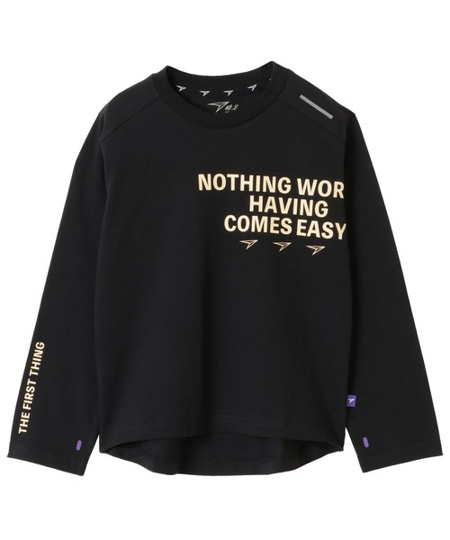 瞬足（シュンソク）の「瞬足/キッズ/アームスウィングロングスリーブTシャツ/SSA1050（Tシャツ/カットソー・キッズ・ホワイト/ブラック/パープル/オレンジ・S/M/L/XL）」の6枚目の写真