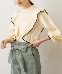 OLIVE des OLIVE | 後ろ姿も抜かりない可愛いフリルニット(ニット/セーター)