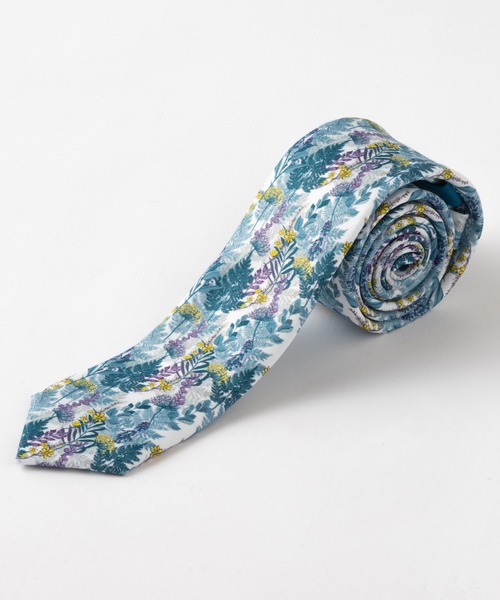 Quit Running（クイトランニング）の「イージーケア 洗えるネクタイ 花柄 & フローラルデザイン スリム ナロータイ（ネクタイ・メンズ・ライトピンク/コーラルピンク/フューシャピンク/ピンク/ホワイト×グリーン/グリーン×オレンジ/ライトオリーブ/グリーン系その他/ブロンズ/シルバー/ロイヤルブルー/シルバー系その他/ホワイト×ブルー/クリアブルー/ホワイト系その他/ダークブルー/ライトグレー/ネイビー系2/ネイビー系3/ネイビー系4/ネイビー系5/ブルー系その他/ブラック/グレー系その他/ネイビー系1・FREE）」の3枚目の写真