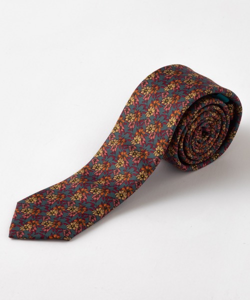 Quit Running（クイトランニング）の「イージーケア 洗えるネクタイ 花柄 & フローラルデザイン スリム ナロータイ（ネクタイ・メンズ・ライトピンク/コーラルピンク/フューシャピンク/ピンク/ホワイト×グリーン/グリーン×オレンジ/ライトオリーブ/グリーン系その他/ブロンズ/シルバー/ロイヤルブルー/シルバー系その他/ホワイト×ブルー/クリアブルー/ホワイト系その他/ダークブルー/ライトグレー/ネイビー系2/ネイビー系3/ネイビー系4/ネイビー系5/ブルー系その他/ブラック/グレー系その他/ネイビー系1・FREE）」の6枚目の写真